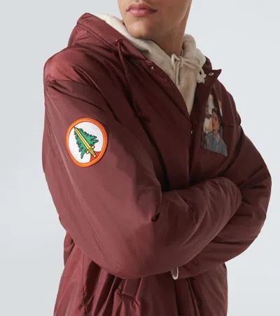 高科技面料贴片贴花派克大衣