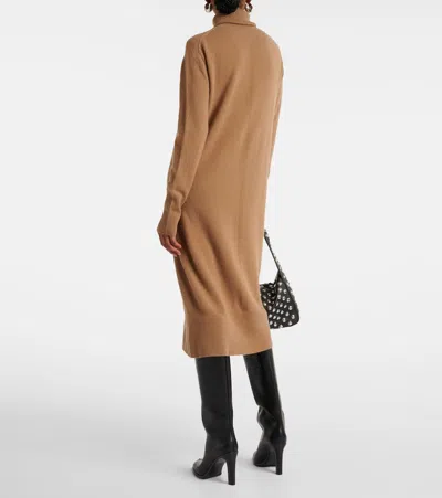 羊绒高领毛衣式连衣裙