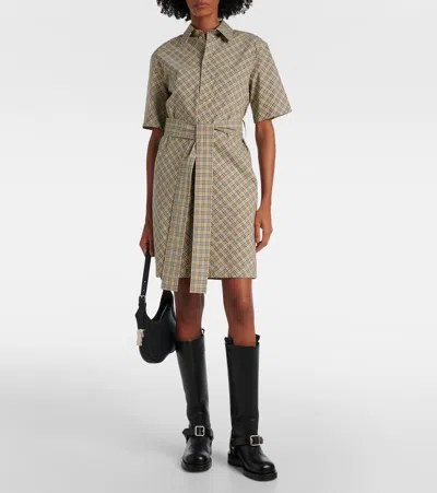 【送料&関税込】Burberry Mini Check Sand Polo Dress Burberry Mini Check Sand Polo Dress | italist