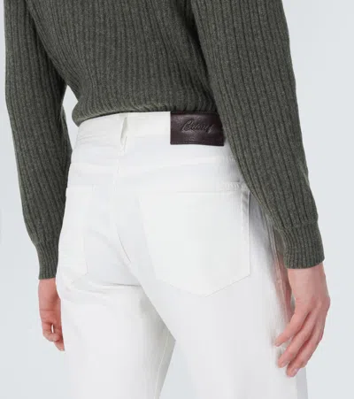 Brioni Slim Jeans In White