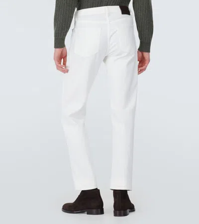 Brioni Slim Jeans In White