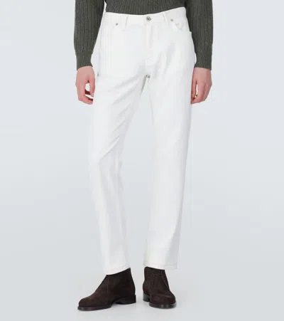 Brioni Slim Jeans In White