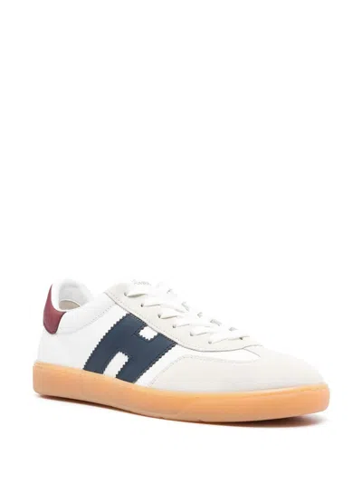 Hogan Cool Leather Sneakers With Nappa And Suede Inserts
