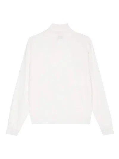 Shop Alysi Cashmere Turtleneck Sweater In White