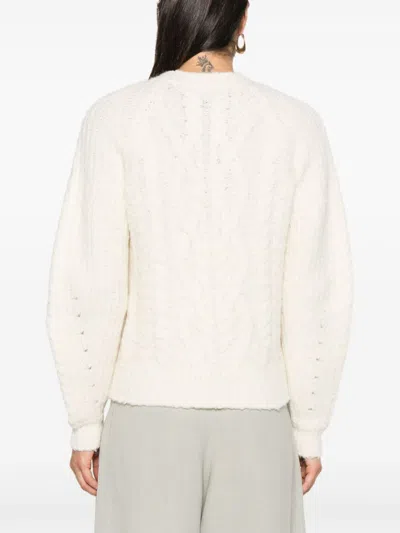 Shop Isabel Marant Kallie Wool Blend Jumper In Beige