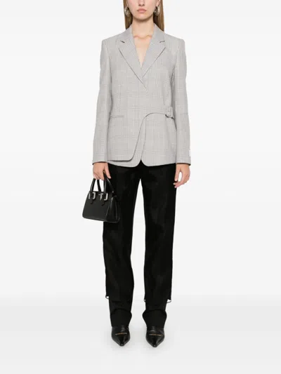 Hugo Boss Prince Of Wales Check Blazer In Grey
