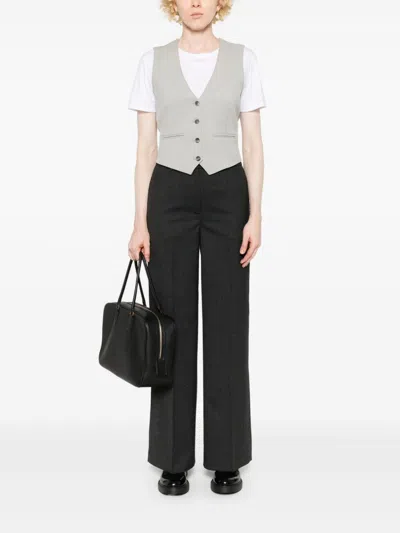 Peserico Flannel Trousers In Grey