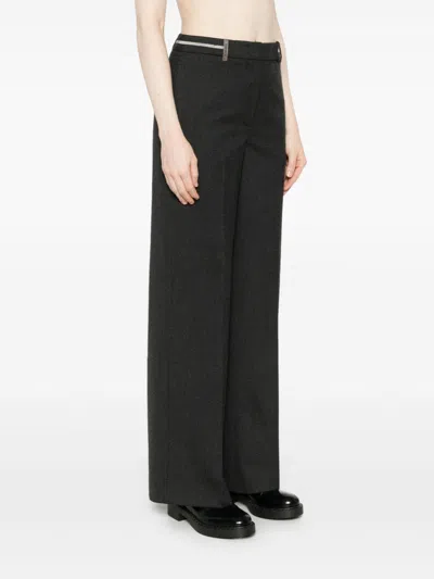 Peserico Flannel Trousers In Grey