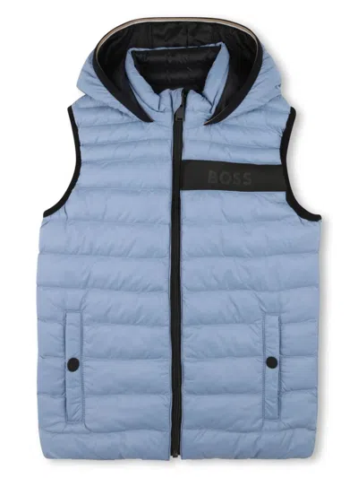 Bosswear Reversible Puffer Gilet In Grey