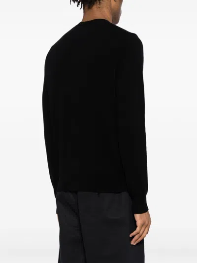 Comme Des Garçons Play Heart-patch Wool Cardigan In Black