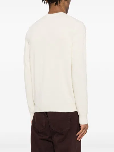 Comme Des Garçons Play Heart-motif Wool Cardigan In Neutrals