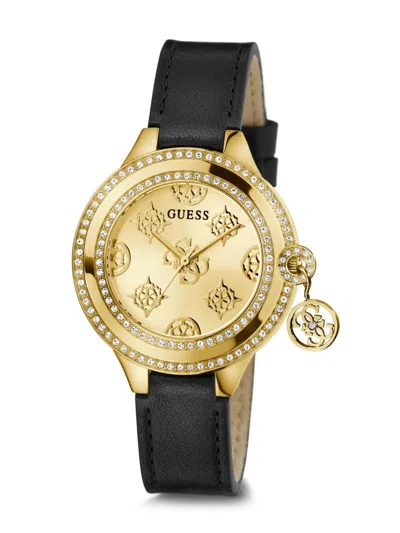 Shop Guess Usa Charmed 34mm In Gold