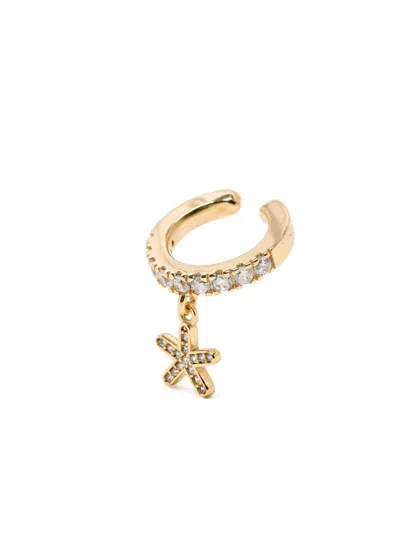 Bapy By *a Bathing Ape® Logo Earcuff In Gold