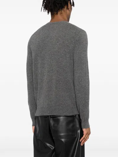 Comme Des Garçons Play Wool Cardigan In Grey