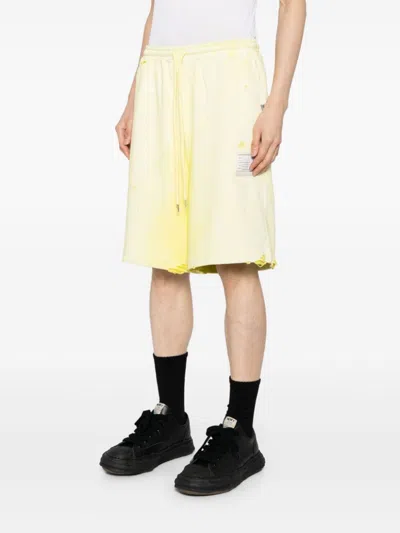 Miharayasuhiro Cotton Shorts In Yellow