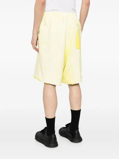 Miharayasuhiro Cotton Shorts In Yellow
