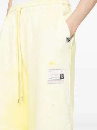Miharayasuhiro Cotton Shorts In Yellow