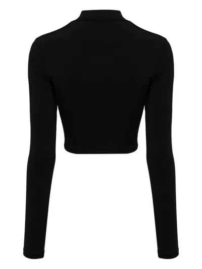 Bapy By *a Bathing Ape® Logo-print Cropped Top In Black