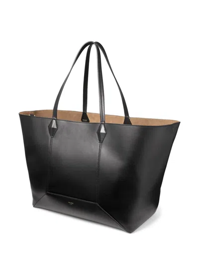 Jimmy Choo Medium Diamond Tote Bag In Black