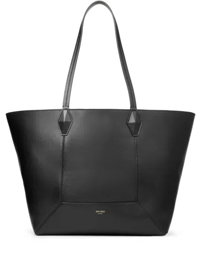 Jimmy Choo Medium Diamond Tote Bag In Black