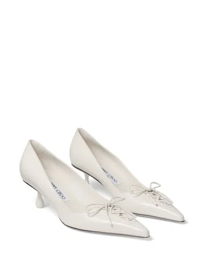 Jimmy Choo 50mm Scarlett Pumps In White