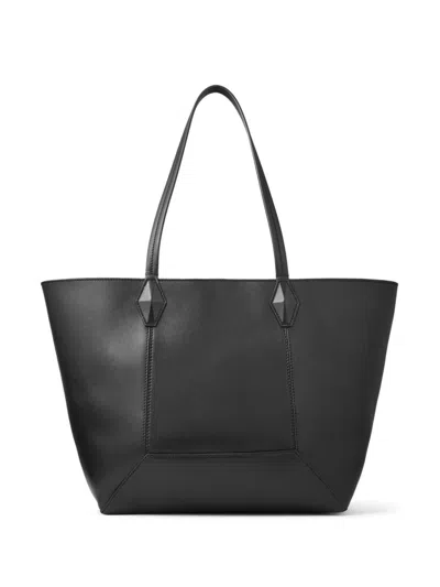 Jimmy Choo Medium Diamond Tote Bag In Black