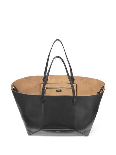 Jimmy Choo Medium Diamond Tote Bag In Black