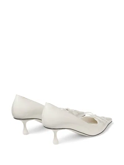 Jimmy Choo 50mm Scarlett Pumps In White