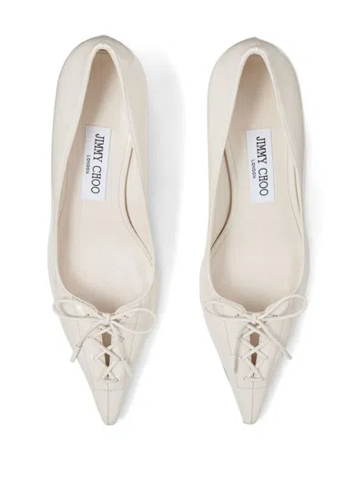 Jimmy Choo 50mm Scarlett Pumps In White