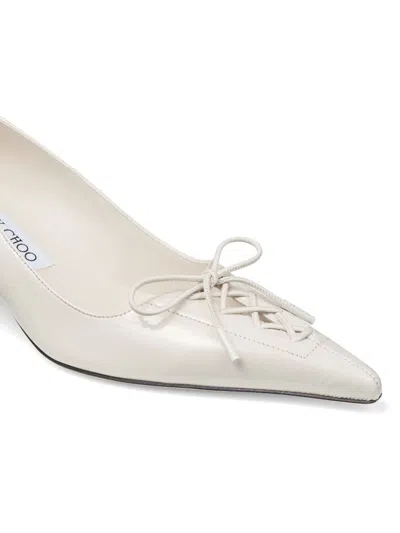 Jimmy Choo 50mm Scarlett Pumps In White