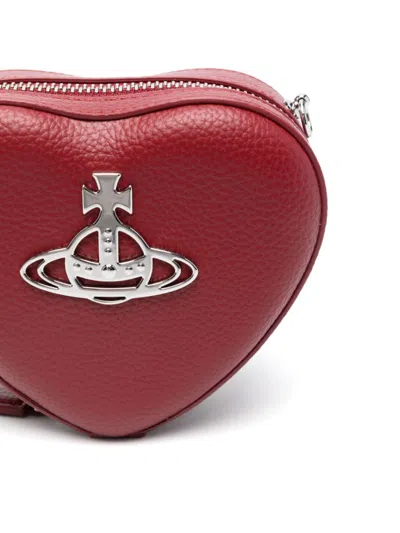 Shop Vivienne Westwood Heart Cross Body Bag In Red