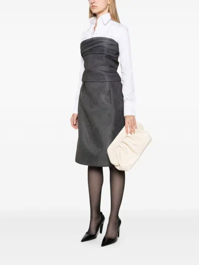 Themoirè Emera Clutch Bag In Neutrals