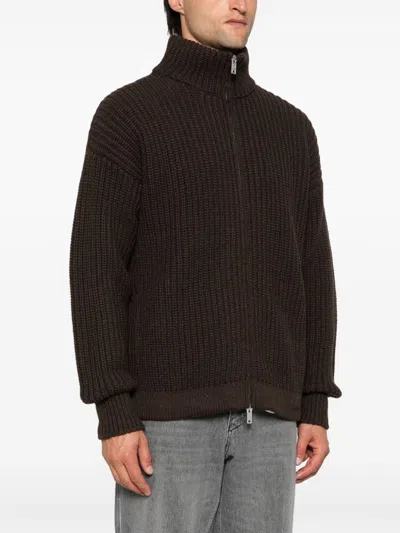 Emporio Armani Sweaters In Brown