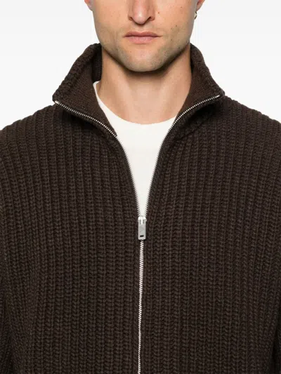 Emporio Armani Sweaters In Brown