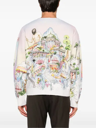 Casablanca 'the Road To Knowleadge' Sweater In Neutrals
