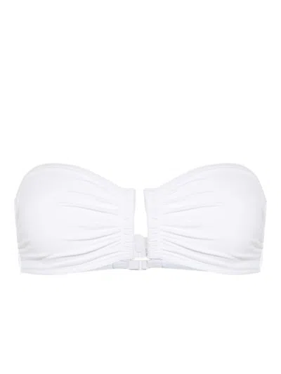 Eres Show Strapless Bikini Top In White