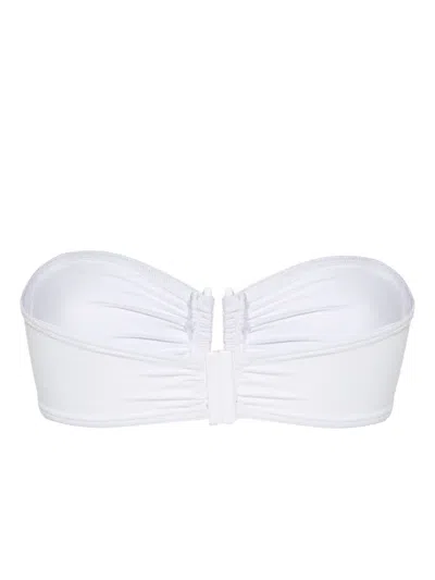 Eres Show Strapless Bikini Top In White