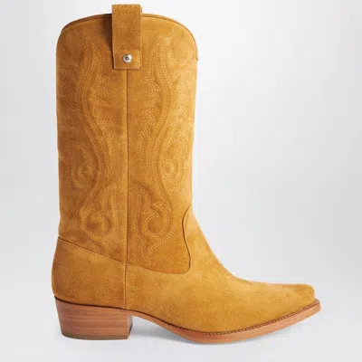 1989 Studio Brown Cowboy Boots In Brown