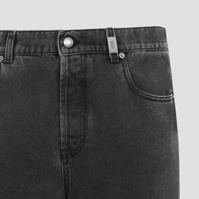 Alexander Mcqueen Low-rise Baggy Jeans In Black