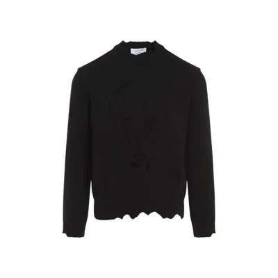 Alexander Mcqueen 'distressed Skull Print Pul In Black