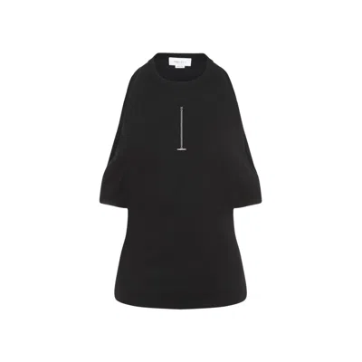 Alexander Mcqueen Alexander Mc Queen Ribbed Top In Black