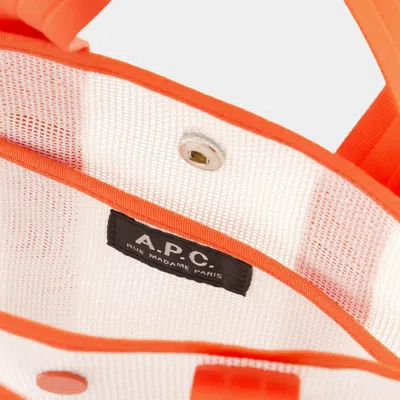 Shop Apc A.p.c. Louise Small Shopper Bag In Orange