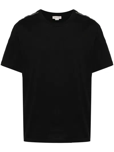 Shop Alexander Mcqueen T-shirts And Polos In Black