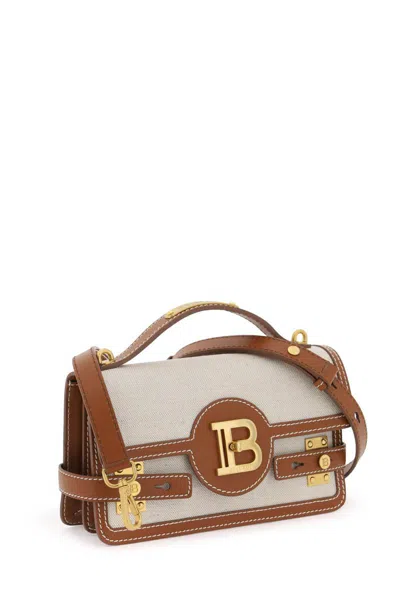 Shop Balmain B-buzz 24 Handbag In Brown