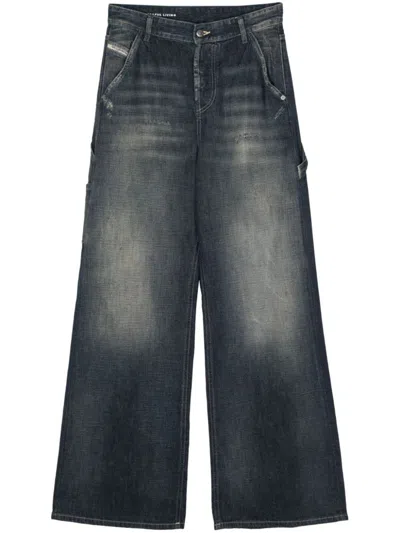 Shop Diesel Low-rise Denim Jeans In Blue