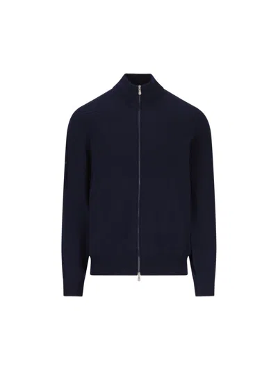 Shop Brunello Cucinelli Knitwear In Navy+dark Grey