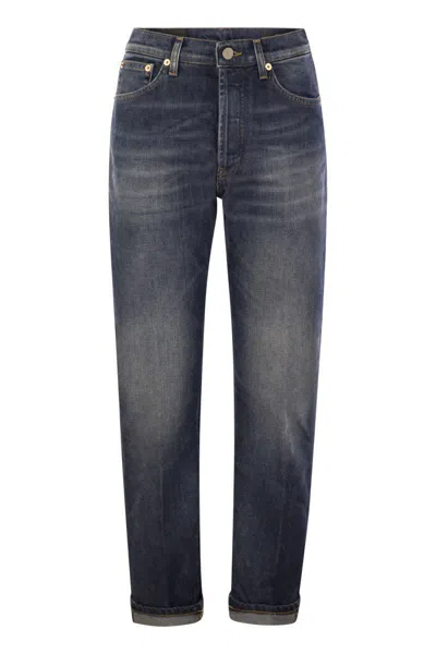 Dondup Women's Icon - Five Pocket Denim Trousers In Navy