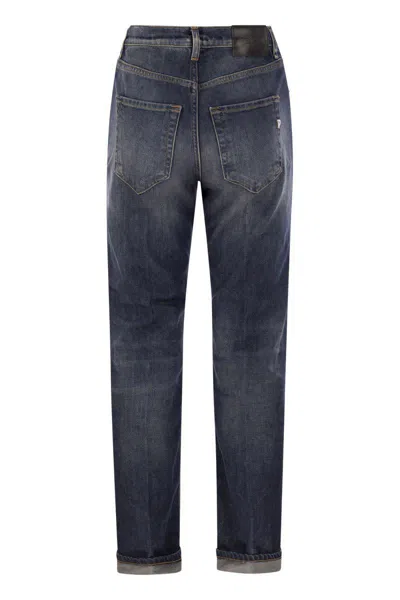 Dondup Women's Icon - Five Pocket Denim Trousers In Navy
