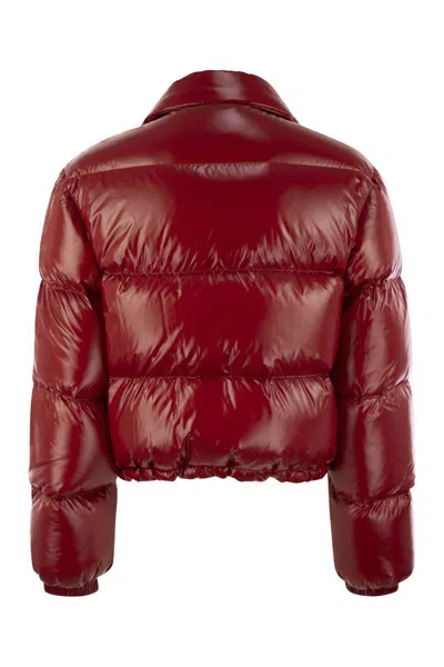 Fay Brunello Cucinelli Nylon Down Jacket In Red