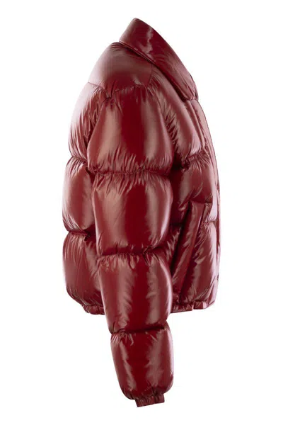 Fay Brunello Cucinelli Nylon Down Jacket In Red